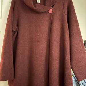 Max Studio Brown Cowl Neck Sweater